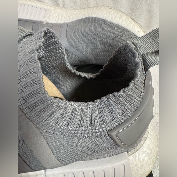 Adidas NMD_R1 PK Primeknit Grey France USED size 7.5 - Picture 7 of 8